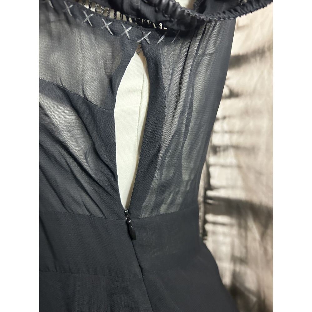 Anthropologie Maeve  Black   Witchy  Fairy Dress Size 4  Goth Whims - Picture 3 of 10